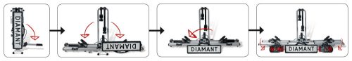 Pro-User Diamant II kerékpárszállító vonóhorogra